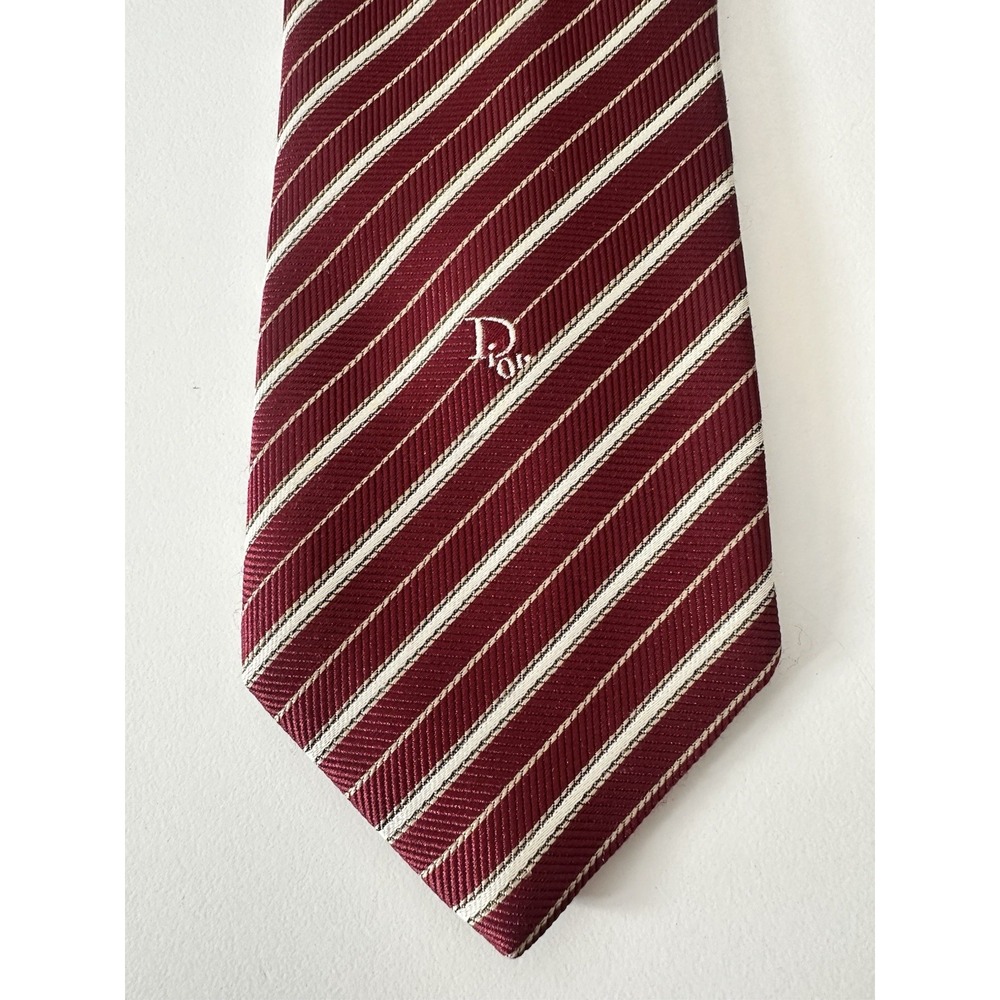 Christian Dior Neck Tie Silk Blend Necktie Corpcore Office Money Design Luxury